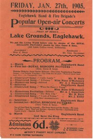 Document - HAMILTON COLLECTION: CONCERT PROGRAM, 1905