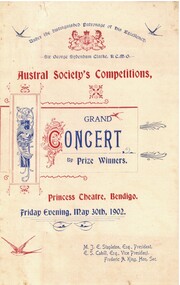 Document - HAMILTON COLLECTION: CONCERT PROGRAM, 1902