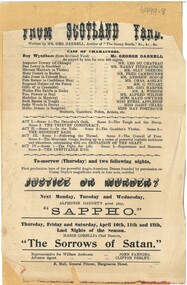 Document - HAMILTON COLLECTION: THEATRE PROGRAM, Early 1900s