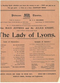 Document - HAMILTON COLLECTION: THEATRE PROGRAM, Early 1900s