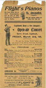 Document - HAMILTON COLLECTION: CONCERT PROGRAM, 1905