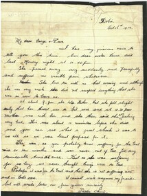 Document - HAMILTON COLLECTION: LETTER AND ENVELOPE, 1914