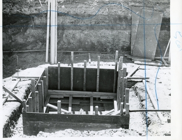 Photograph - AUSTIN COLLECTION:FOOTINGS BEING PREPARED