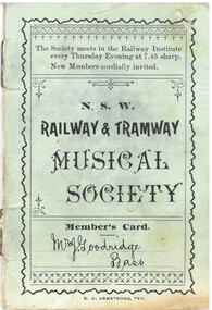 Document - HAMILTON COLLECTION: MEMBERSHIP CARD BOOKLET, Early 1900s