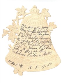 Document - HAMILTON COLLECTION: WEDDING INVITATION, 15 July 1903