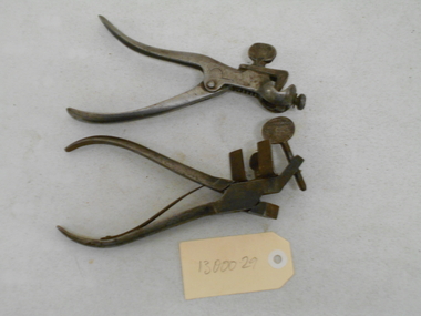 Tool - PITTOCK COLLECTION: TWO METAL HAND OPERATED PUNCHES