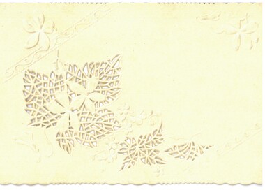 Document - HAMILTON COLLECTION: GREETING CARD, Early 1900s