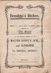 Document - BENDIGO'S RICHES