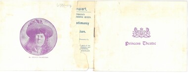 Document - HAMILTON COLLECTION: THEATRE PROGRAM, Early 1900s