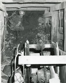 Photograph - AUSTIN COLLECTION: DIGGING ELEVATOR SHAFT