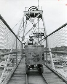 Photograph - AUSTIN COLLECTION:MAN PUSHING TROLLEY