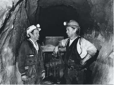 Photograph - AUSTIN COLLECTION:TWO MEN IN MINE