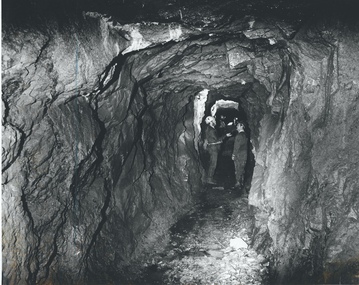 Photograph - AUSTIN COLLECTION:TWO MEN IN TUNNEL