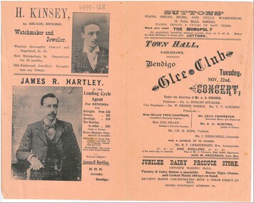 Document - HAMILTON COLLECTION: CONCERT PROGRAM, Early 1900s