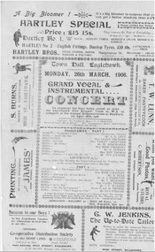 Document - HAMILTON COLLECTION: CONCERT FLYER, 26 March 1906