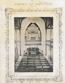 Photograph - VIEWS OF BENDIGO: INTERIOR WESLEYAN CHURCH GOLDEN SQUARE, c. 1870's