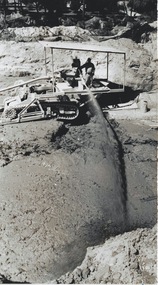 Photograph - AUSTIN COLLECTION:  SLUICING AT A MINE SITE