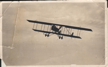Postcard - BIPLANE FLOWN BY CURNOW BROTHERS