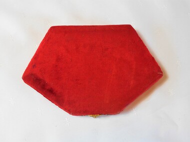 Textile - ACCESSORIES COLLECTION: RED VELVET SEWING KIT, 1900's   Edwardian