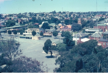 Photograph - ROY J MITCHELL COLLECTION: VIEW FROM LOOKOUT TOWER, QUEEN ELIZABETH OVAL, BENDIGO