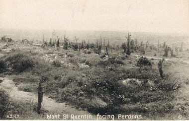 Postcard - ACC LOCK COLLECTION: MONT ST QUENTIN FACING PERONNE - POSTCARD, 1914 - 1918