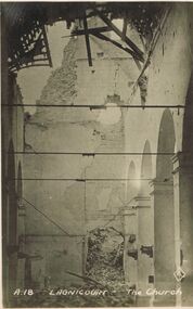 Postcard - ACC LOCK COLLECTION : LAGNICOURT - THE CHURCH - POSTCARD, 1914 - 1918