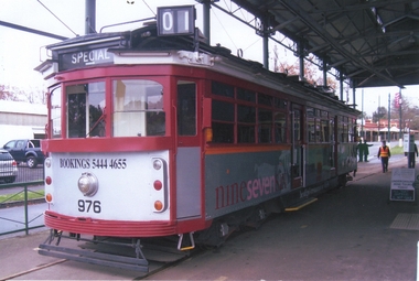 Photograph - ROY J MITCHELL COLLECTION: TRAM OUTSIDE CENTRAL DEBORAH MINE