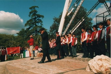 Photograph - RED RIBBON COLLECTION: PHOTOGRAPHS RED RIBBON AGITATION RE-ENACTMENT