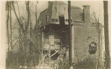 Postcard - ACC LOCK COLLECTION: LAGNICOURT  POSTCARD, 1914-1918