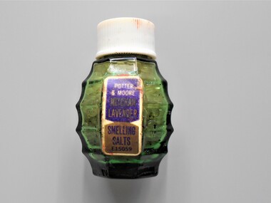 Container - PHARMACY COLLECTION: POTTER & MOORE SMELLING SALTS, 1940's