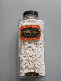 Container - PHARMACY COLLECTION: MAC ROBERTSON'S CINDERELLA 'BON BONS' JAR, 1950's