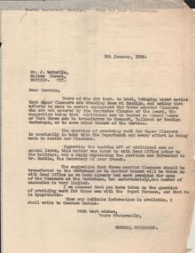 Document - BADHAM COLLECTION: TYPED LETTERS AUSTRALIAN FEDERATED UNION OF LOCOMOTIVE ENGINEMEN 1939