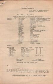 Document - BADHAM COLLECTION: MINUTE OF MEETING HELD AT BENDIGO 4TH DECEMBER, 1938