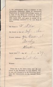 Document - BADHAM COLLECTION: SIGNED RECEIPTS