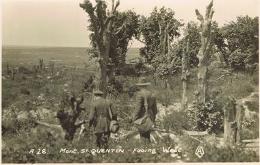 Postcard - ACC LOCK COLLECTION : MONT ST. QUENTIN FACING WEST, POSTCARD, 1914-1918
