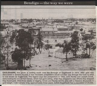 Newspaper - JENNY FOLEY COLLECTION: EAGLEHAWK