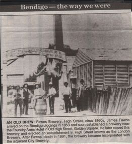Newspaper - JENNY FOLEY COLLECTION: FAWN'S BREWERY