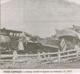 Newspaper - JENNY FOLEY COLLECTION: TRAIN CARNAGE