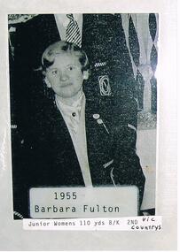Photograph - VAL CAMPBELL COLLECTION: PHOTOGRAPH OF BARBARA FULTON, 1955