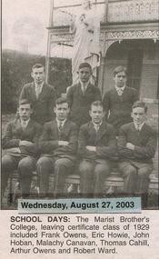 Newspaper - JENNY FOLEY COLLECTION: SCHOOL DAYS