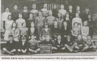 Newspaper - JENNY FOLEY COLLECTION: SCHOOL DAYS