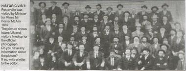 Newspaper - JENNY FOLEY COLLECTION: HISTORIC VISIT