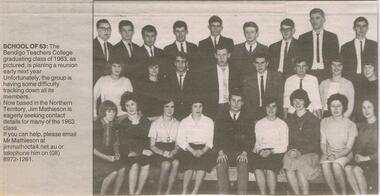 Newspaper - JENNY FOLEY COLLECTION: SCHOOL OF '63