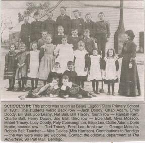 Newspaper - JENNY FOLEY COLLECTION: SCHOOL'S IN