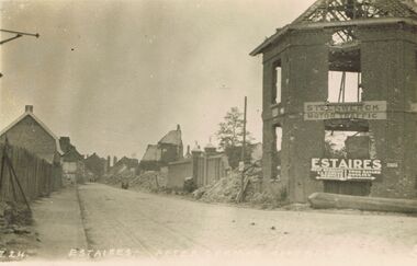 Postcard - ACC LOCK COLLECTION: ESTAIRES AFTER GERMAN OFFENSIVE, POSTCARD, 1914-1918