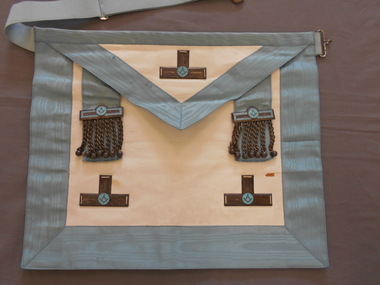 Ceremonial object - JOHN FREDERICK HARPER COLLECTION:  LODGE APRON, 1950-1990's