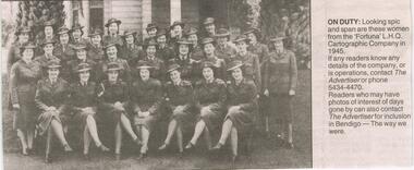 Newspaper - JENNY FOLEY COLLECTION: ON DUTY
