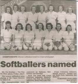 Newspaper - JENNY FOLEY COLLECTION: CHAMPIONSHIP