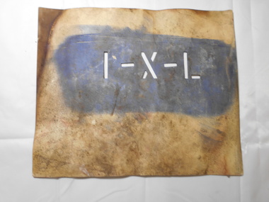Tool - NORM GILLIES COLLECTION: BENDIGO PRESERVING COMPANY STENCIL