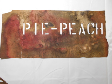 Tool - NORM GILLIES COLLECTION: BENDIGO PRESERVING COMPANY STENCIL
